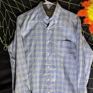 Peter Millar Purple/Green Men's Long Sleeve Shirt